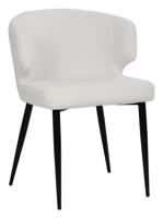 Artistiq Eetkamerstoel 'Dam' Teddy, kleur Wit - thumbnail