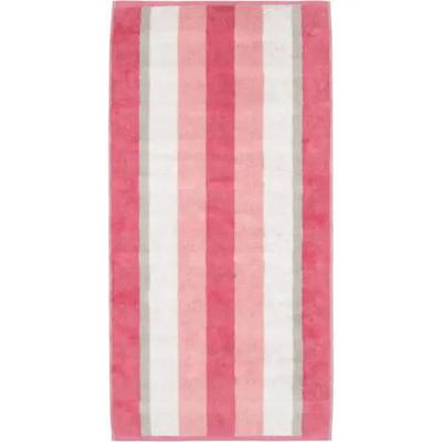 Cawö Cawo Noblesse Stripes Handdoek 50x100 altrosa