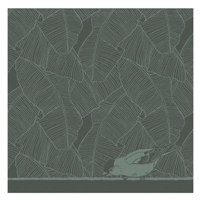 DDDDD DDDDD theedoek birdy 60x65 green per stuk