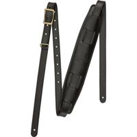 Fender Mustang Saddle Strap Long Black gitaarband - thumbnail