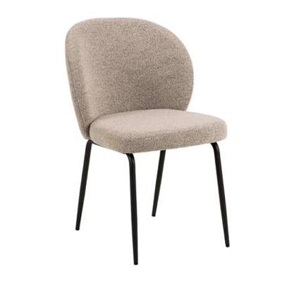 Sohome Eetkamerstoel 'Sophia' Bouclé, kleur Beige Sohome Eetkamerstoel 'Sophia' Bouclé, kleur Beige