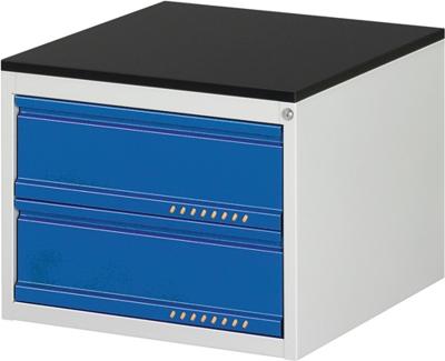 Promat/Tecwerk Schuifladekast | BK 650 | H460xB580xD650mm | lichtgrijs/gentiaanblauw | standaard uittrekbaar - 9000425567
