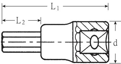 Stahlwille 49 4 02050004 Inbus Dopsleutel-bitinzet 4 mm 3/8 (10 mm)