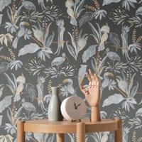 Livingwalls House of Turnowsky - Zwart - Jungle Behang - 388983 - thumbnail