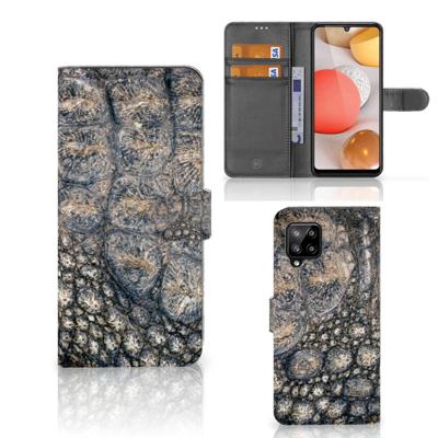 Samsung Galaxy A42 5G | Telefoonhoesje | Met pasjeshouder | Krokodillenprint