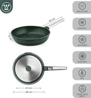 Westinghouse Performance Series Koekenpan Inductie 28cm - Oven Geschikt - Groen - thumbnail