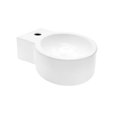 Fontein BWS Mini Wanda 35x28x16 cm Keramiek Hoogglans Wit met Kraangat Fontein BWS Mini Wanda 35x28x16 cm Keramiek Hoogglans Wit met Kraangat