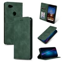 Retro huid voelen Business magnetische horizontale Flip lederen case voor Google pixel 3A XL (Army Green) - thumbnail