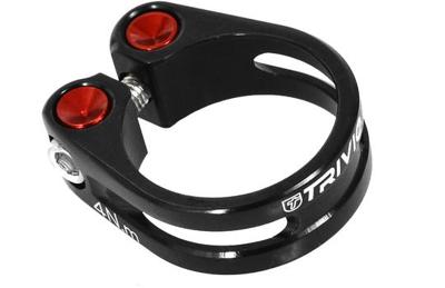 Trivio - zadelpenklem cnc aluminium zwart 34.9mm
