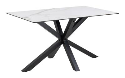 Bendt Eettafel 'Line' Keramiek, 135 x 80cm, kleur Wit