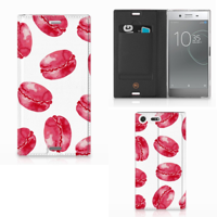 Sony Xperia XZ Premium Flip Style Cover Pink Macarons - thumbnail