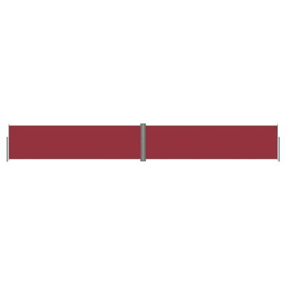 VidaXL Windscherm uittrekbaar 140x1000 cm rood