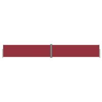 VidaXL Windscherm uittrekbaar 140x1000 cm rood - thumbnail