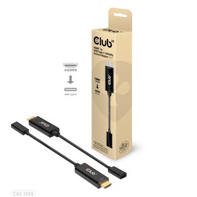 Club 3D HDMI to USB Type-C 4K60Hz Active Adapter M/F Club 3D HDMI to USB Type-C 4K60Hz Active Adapter M/F