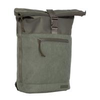 New Rebels New York Ribbi Rolltop Rugzak 17-21L Schooltas & Werktas Ribstof Laptop Rugtas 15.6 inch Sage Green - thumbnail