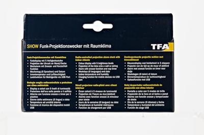 TFA Dostmann Show 60.5014.01 Wekker Zendergestuurd Digitaal Zwart