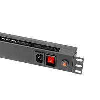 Adam Hall 87471 IEC 19 inch 10-weg stroomverdeler met kabels - thumbnail