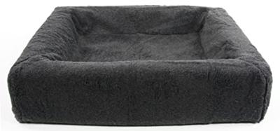 Bia bed fleece hoes hondenmand grijs Bia bed fleece hoes hondenmand grijs