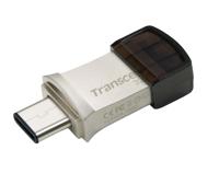 Transcend JetFlash® 890 USB-stick smartphone/tablet Zilver 32 GB USB-A 3.2 Gen 2, USB-C - thumbnail