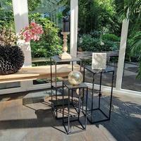 Mica Decorations Quinty Bijzettafel - Set van 3 - Zwart - thumbnail