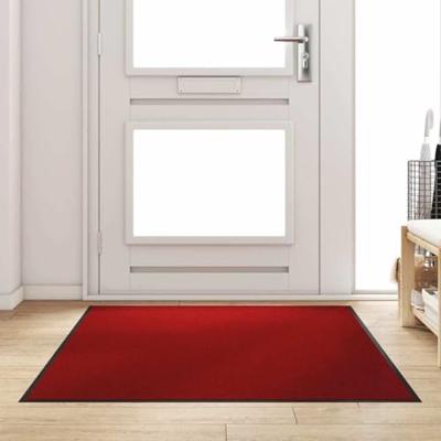 Deurmat Rood en Zwart 120 x 180 cm Polypropyleen en vinyl