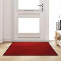 Deurmat Rood en Zwart 120 x 180 cm Polypropyleen en vinyl - thumbnail