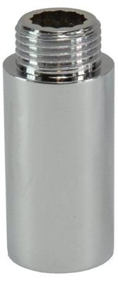 Riko verlengkoppeling 1/2" x 50 mm chroom