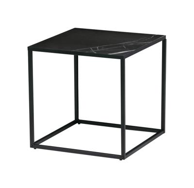 vtwonen Vierkante Bijzettafel 'Side M' Zwart marmer, 45 x 45cm vtwonen Vierkante Bijzettafel 'Side M' Zwart marmer, 45 x 45cm