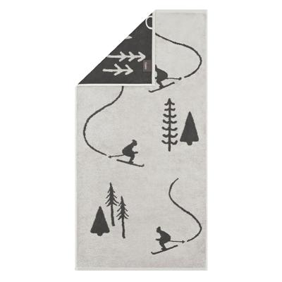 Cawö Cawö Winter Edition 6272 Douchelaken 70x140 platin/basalt