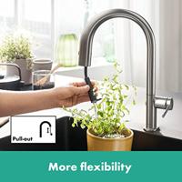Hansgrohe Aqittura M91 Filter systeem 210, uittrekbare uitloop, 1jet, rvs look - thumbnail