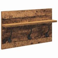 Halmeubelset met lade Oud hout 90 x 31 x 46,5 cm Bewerkt hout - thumbnail