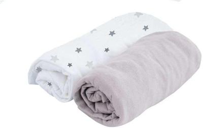 DOUX Nest-pakket van 2 vellen Cover White Pea / Pearl 70x140 cm