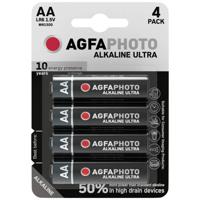 AgfaPhoto Batterij alkaline Ultra -AA LR06 Mignon 4 stuks - thumbnail