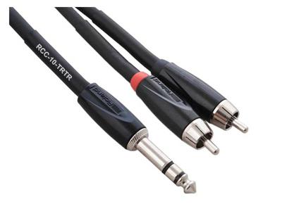 Roland RCC-10-TR2RV2 verloopkabel 1x 6.35mm TRS naar 2x RCA 3 meter