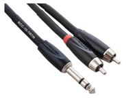 Roland RCC-10-TR2RV2 verloopkabel 1x 6.35mm TRS naar 2x RCA 3 meter - thumbnail