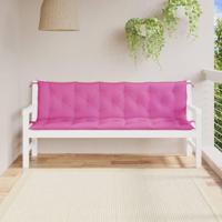 VidaXL Tuinbankkussens 2 st oxford stof roze - thumbnail