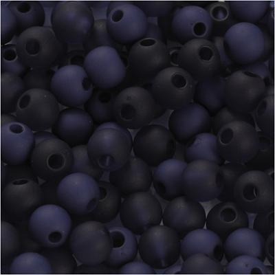 Creativ Company Plastic kralen, d 6 mm, gatgrootte 2 mm, ca. 150 stuk, blauw, 40 gr/ 1 doos