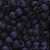 Creativ Company Plastic kralen, d 6 mm, gatgrootte 2 mm, ca. 150 stuk, blauw, 40 gr/ 1 doos - thumbnail