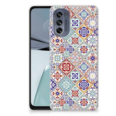 Motorola Moto G62 5G | TPU | Siliconen hoesje | Tiles Color