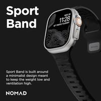 Nomad sport strap Apple Watch 42mm / 44mm / 45mm / 49mm zwart - thumbnail