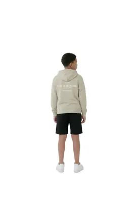 Malelions Relaxed Lifestyle Zip Hoodie Kids Beige - Maat 176 - Kleur: Beige | Soccerfanshop