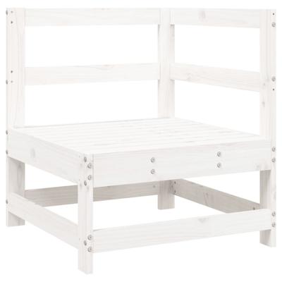 5-delige Loungeset massief grenenhout wit