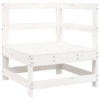 4-delige Loungeset massief grenenhout wit - thumbnail