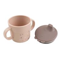 Done By Deer tuitbeker vrolijke stippen roze, 215ml - thumbnail