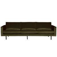 WOOOD Bank 3-zits 'Rodeo' Velvet, kleur Groen - thumbnail