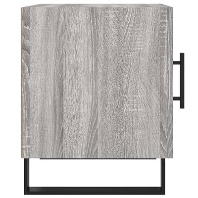 Nachtkastjes 2 st 40x40x50 cm bewerkt hout grijs sonoma eiken
