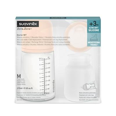 Starterset Fles Zero.Zero 270 ml SUAVINEX huid