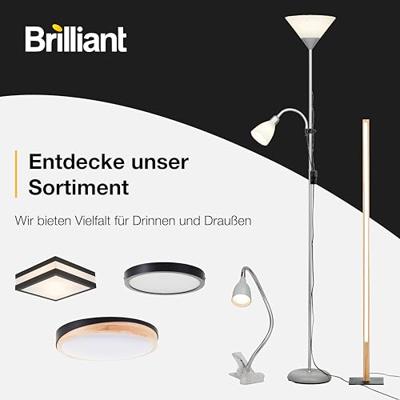 Brilliant Antony Klemlamp Energielabel: F (A - G) LED vast ingebouwd Titaan