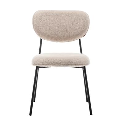 Furnihaus Eetkamerstoel Amalia Teddy Beige Set van 4 Furnihaus Eetkamerstoel Amalia Teddy Beige Set van 4