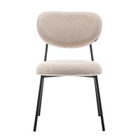 Furnihaus Eetkamerstoel Amalia Teddy Beige Set van 4 - thumbnail
